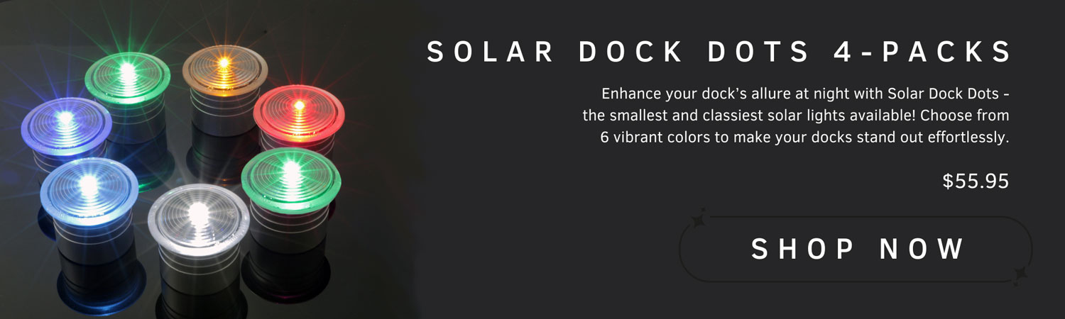 Solar Dock Caps (2-pk) - for Infinity Series ShoreMaster Docks